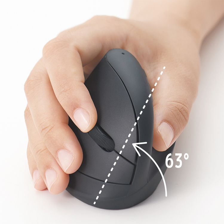 ナカバヤシ BTミニエルゴ静音5ボタンBlueLEDマウス/ブラック MUS-BKF223BK (tm)