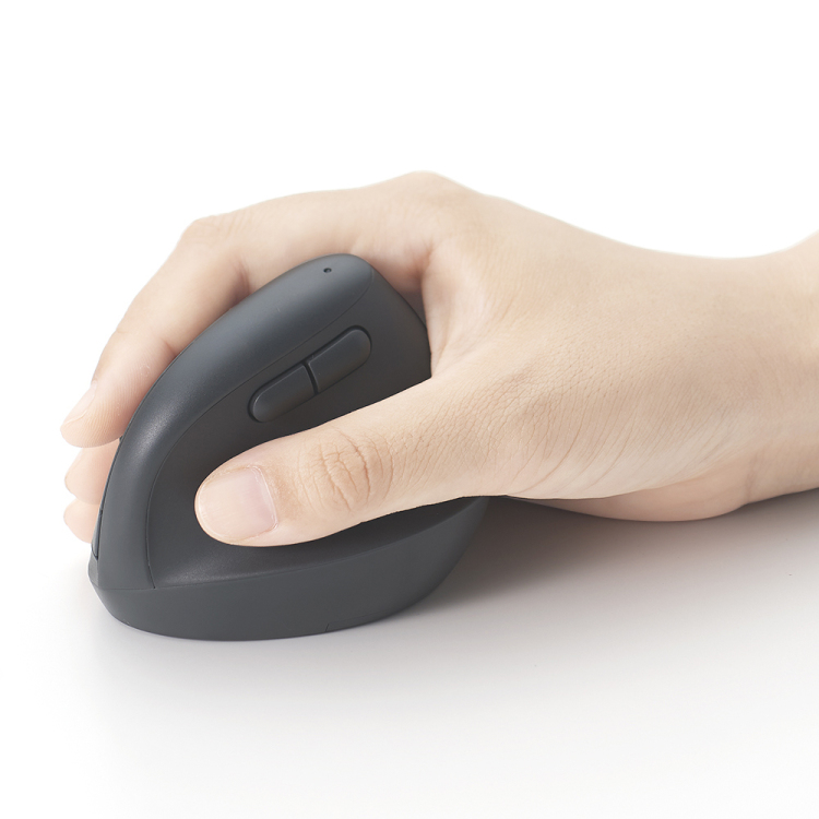 ナカバヤシ BTミニエルゴ静音5ボタンBlueLEDマウス/ブラック MUS-BKF223BK (tm)