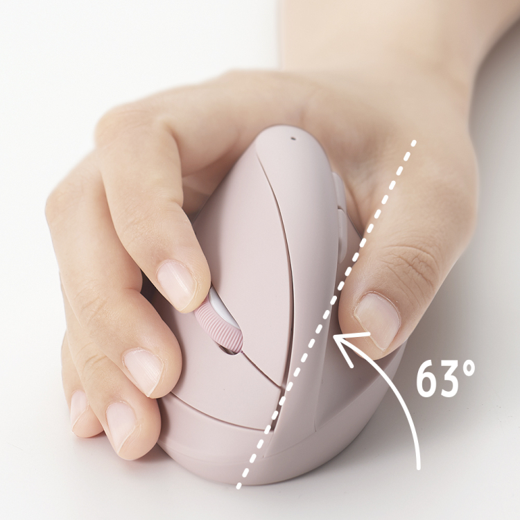 ナカバヤシ BTミニエルゴ静音5ボタンBlueLEDマウス/ピンク MUS-BKF223P (tm)