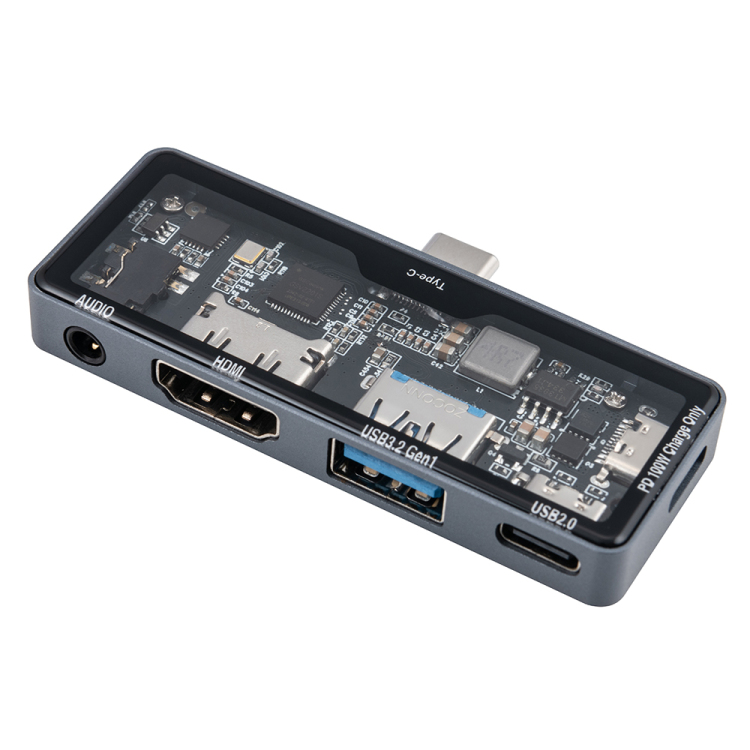 ナカバヤシ PD対応Type-Cスケルトンドッキングステーション/グレー UD-C11GY (tm)