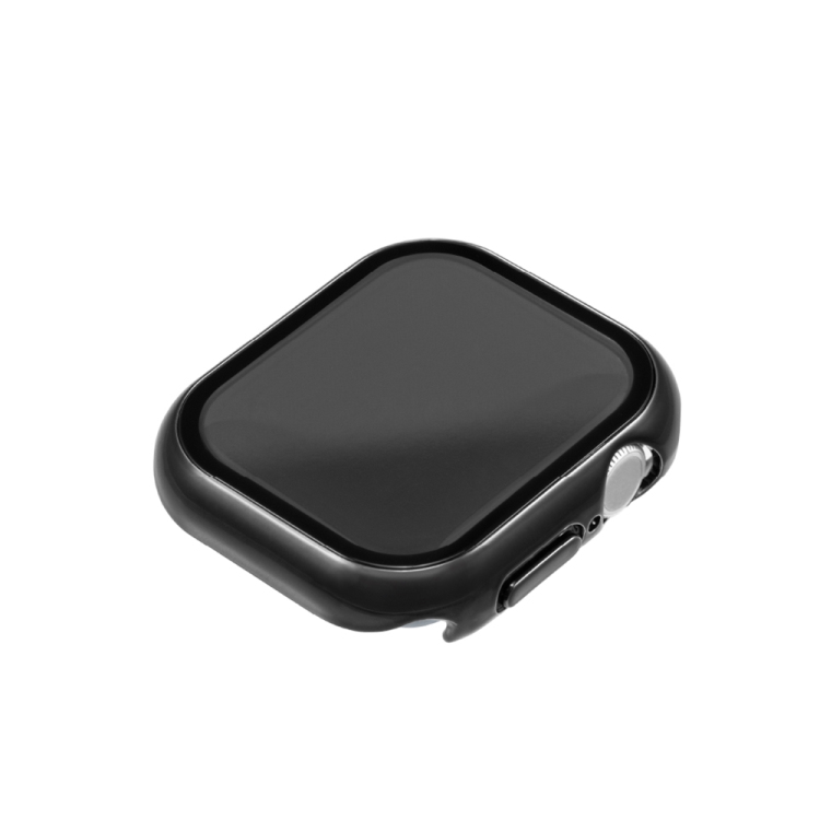 ナカバヤシ AppleWatch 46mm ガラス+ケース/ジェットブラック SMWC-AW461BK　(tm)