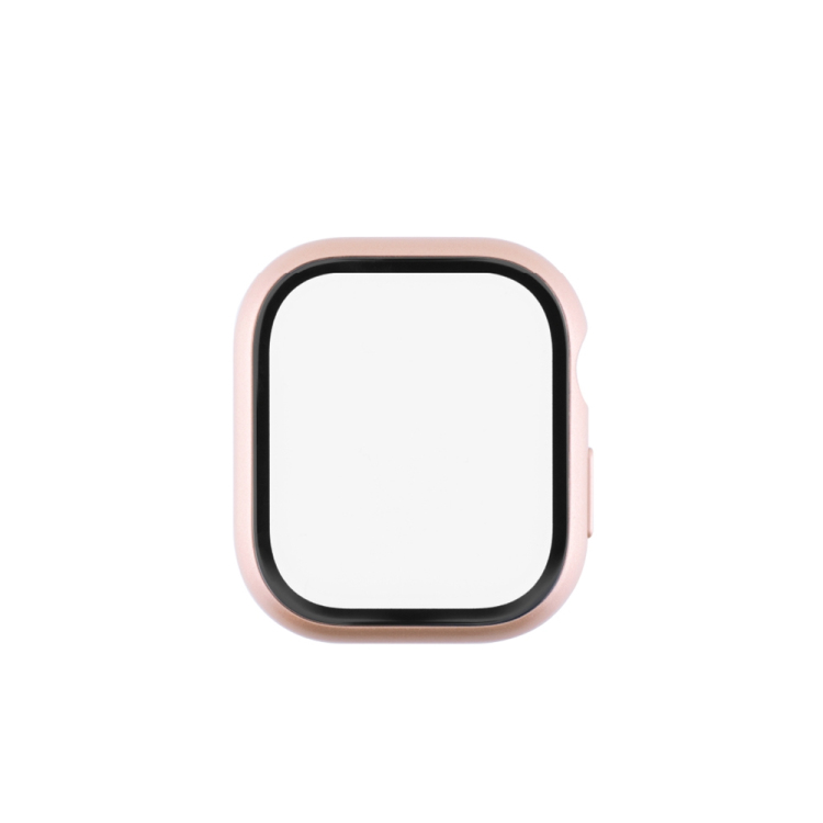 ナカバヤシ AppleWatch 46mm ガラス+ケース/ピンクゴールド SMWC-AW461PG　(tm)