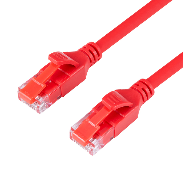 ナカバヤシ CAT.6A シリコンLANケーブル 0.5m/レッド C6A-SL005R (tm)