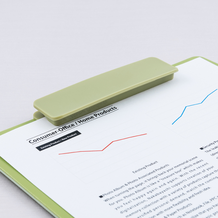 ナカバヤシ タテヨコ兼用クリップボード/シフテ/A4/リーフグリーン QB-SFTA4-G