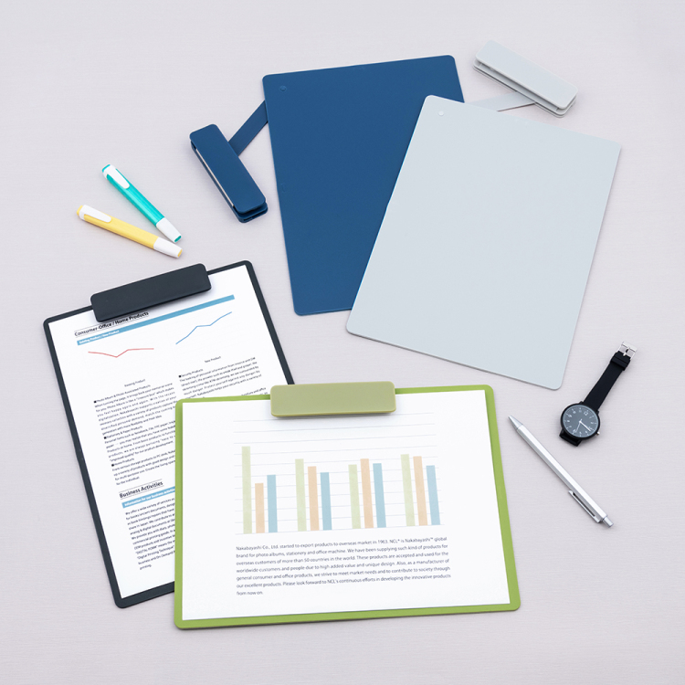 ナカバヤシ タテヨコ兼用クリップボード/シフテ/A4/リーフグリーン QB-SFTA4-G