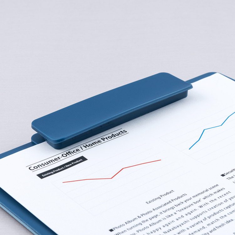 ナカバヤシ タテヨコ兼用クリップボード/シフテ/A4/ナイトブルー QB-SFTA4-B