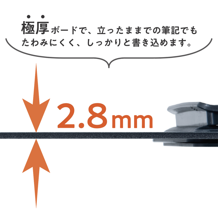 ナカバヤシ タテヨコ兼用クリップボード/シフテ/A4/ナイトブルー QB-SFTA4-B