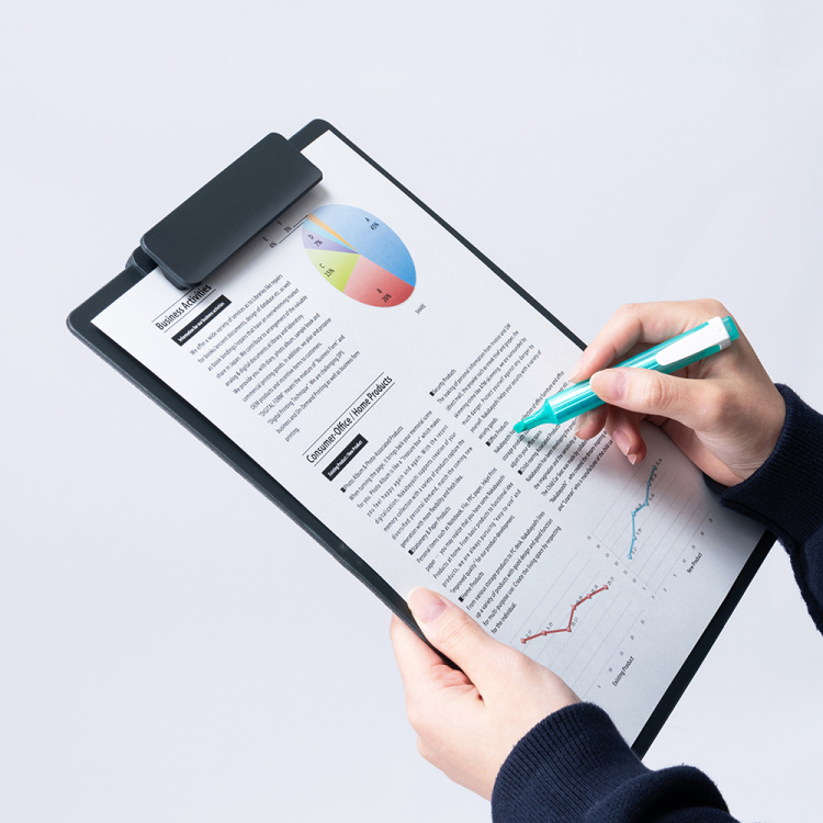 ナカバヤシ タテヨコ兼用クリップボード/シフテ/A4/フルブラック QB-SFTA4-D