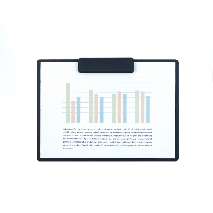 ナカバヤシ タテヨ?R兼用クリップボード/シフテ/A4/フルブラック QB-SFTA4-D