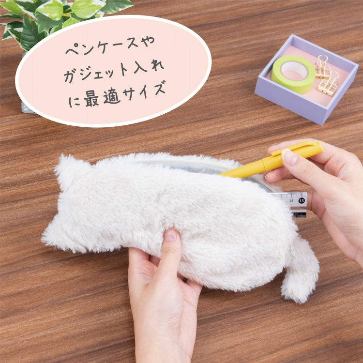 ナカバヤシ ねこのせ マルチポーチM/茶トラ NNS-MP02BR (tm)