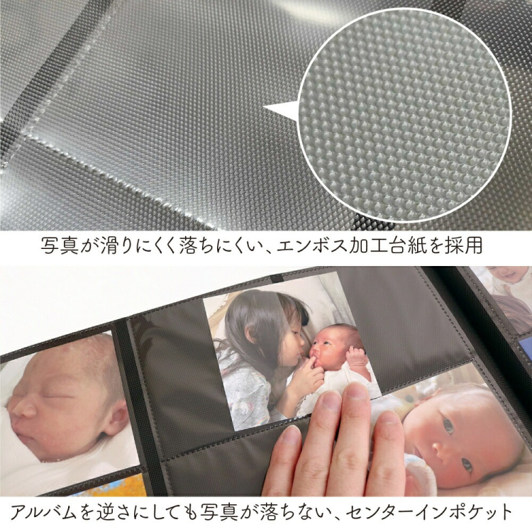 大容量 ましかく9面ポケット ナカバヤシ セラピーカラー スクエア判 720枚収納 TCPK-SQ-720-WS/EC /ウォームブラウン