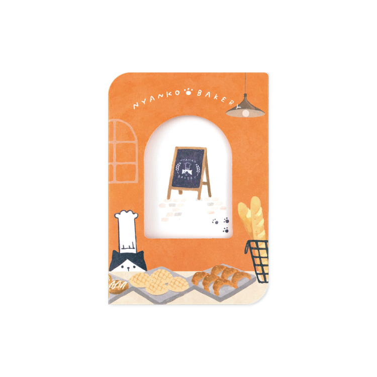 ナカバヤシ フォトスタンドカード/チェキ/ねこ PSTC-CK-101-1