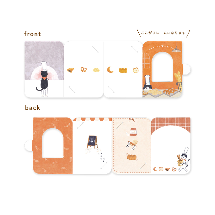 ナカバヤシ フォトスタンドカード/チェキ/ねこ PSTC-CK-101-1