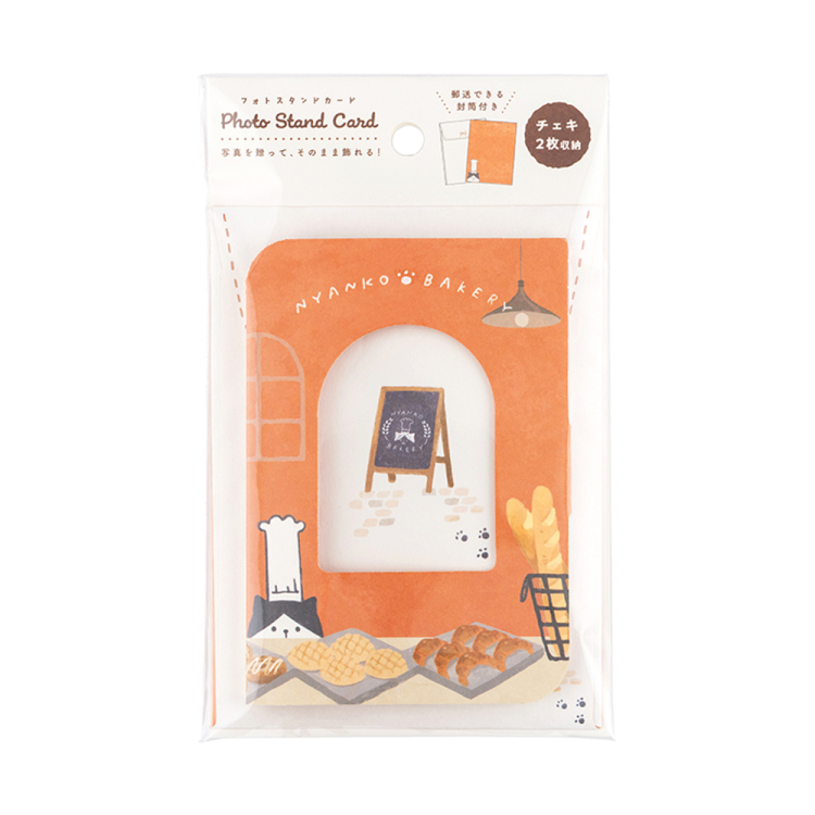 ナカバヤシ フォトスタンドカード/チェキ/ねこ PSTC-CK-101-1