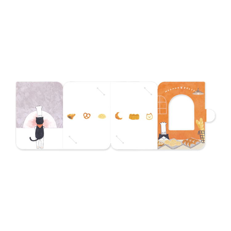 ナカバヤシ フォトスタンドカード/チェキ/ねこ PSTC-CK-101-1