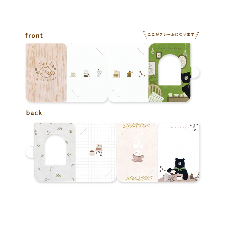 ナカバヤシ フォトスタンドカード/チェキ/くま PSTC-CK-101-3