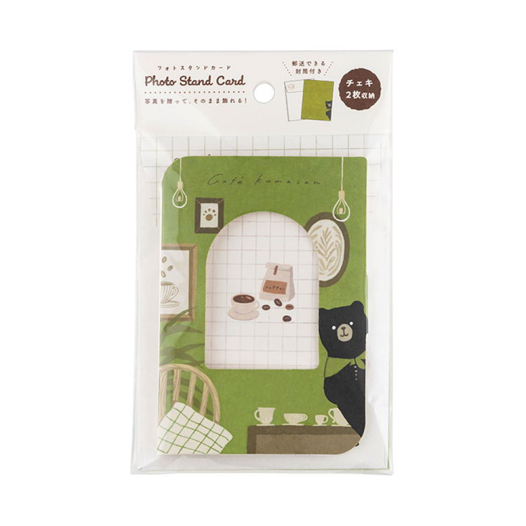 ナカバヤシ フォトスタンドカード/チェキ/くま PSTC-CK-101-3