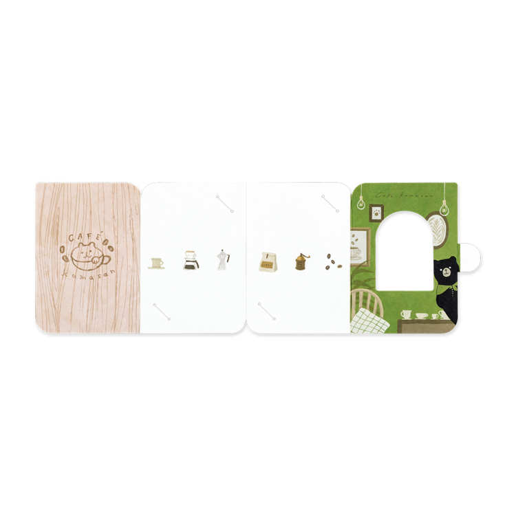 ナカバヤシ フォトスタンドカード/チェキ/くま PSTC-CK-101-3