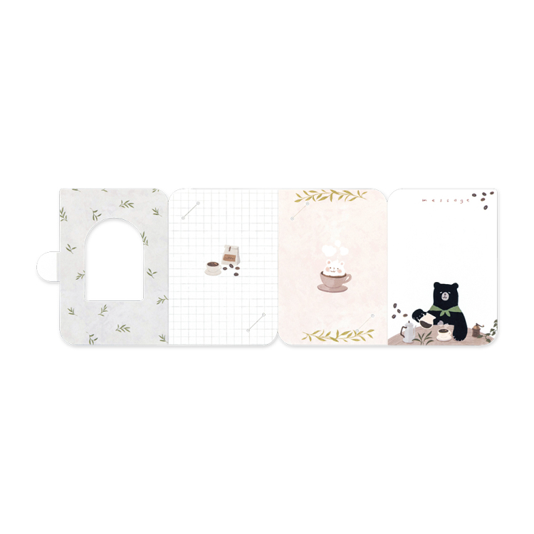 ナカバヤシ フォトスタンドカード/チェキ/くま PSTC-CK-101-3