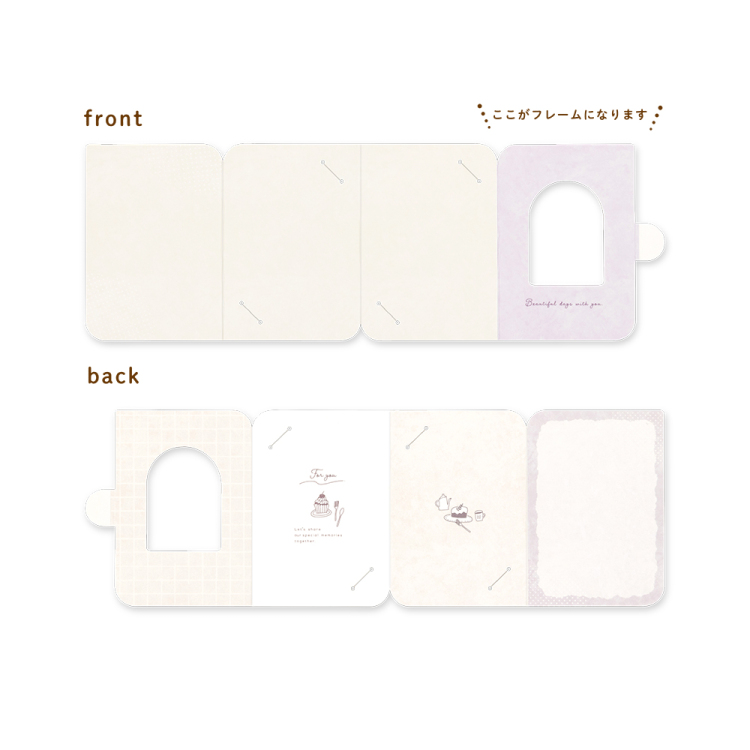 ナカバヤシ フォトスタンドカード/チェキ/ケーキ PSTC-CK-101-4