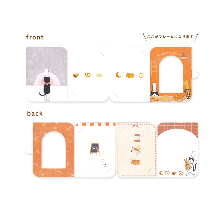 ナカバヤシ フォトスタンドカード/L判/ねこ PSTC-L-101-1