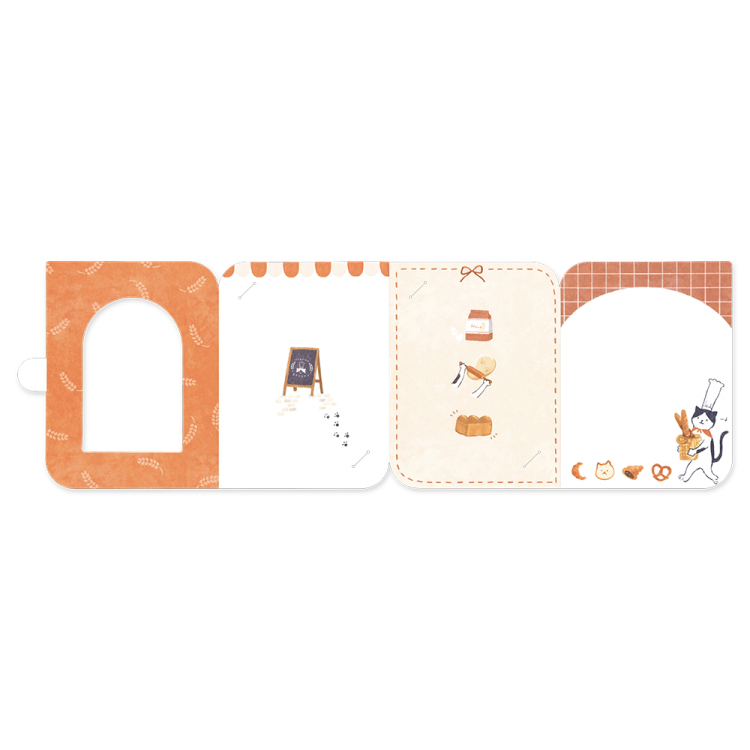 ナカバヤシ フォトスタンドカード/L判/ねこ PSTC-L-101-1