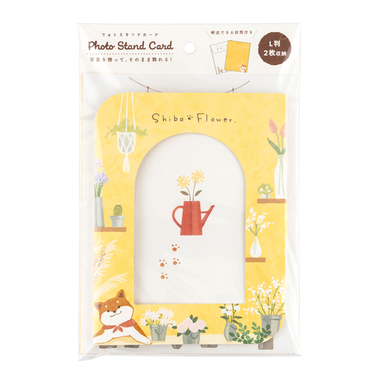 ナカバヤシ フォトスタンドカード/L判/いぬ PSTC-L-101-2