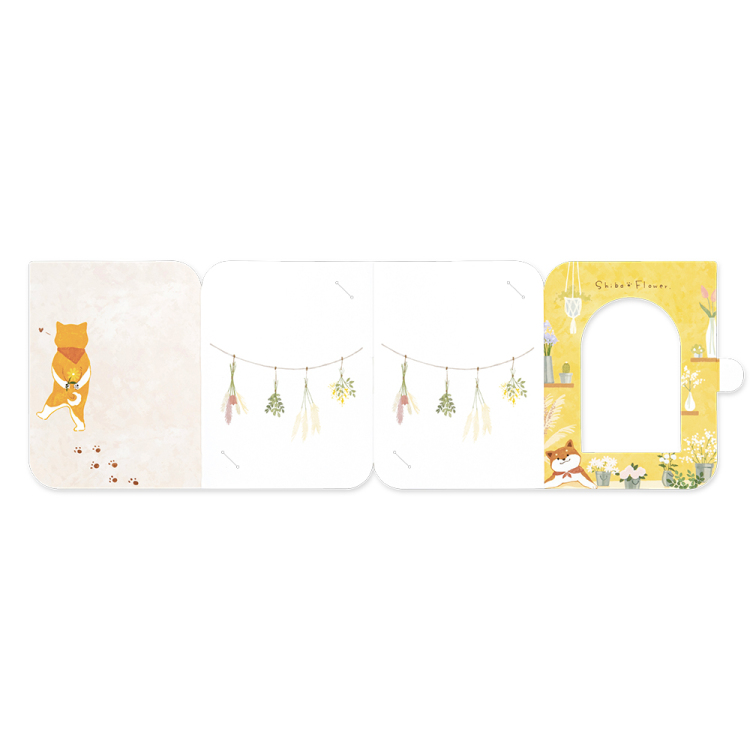 ナカバヤシ フォトスタンドカード/L判/いぬ PSTC-L-101-2