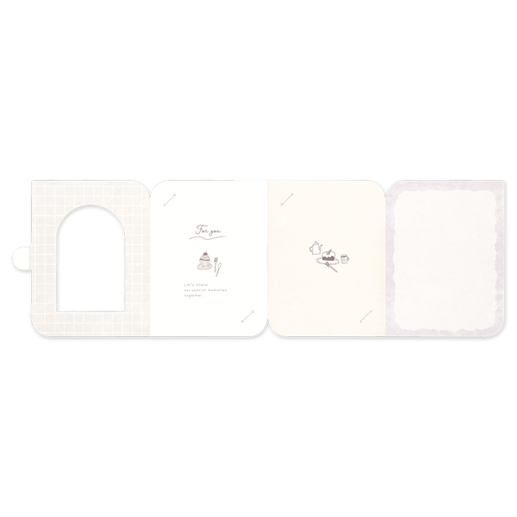 ナカバヤシ フォトスタンドカード/L判/ケーキ PSTC-L-101-4