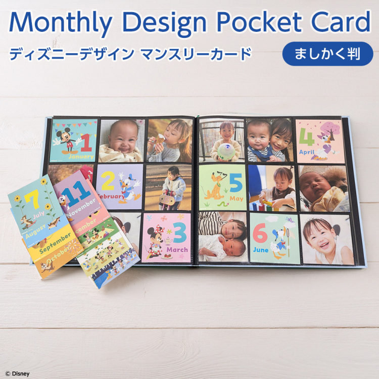 【WEB限定品】 ディズニー マンスリー デザインポケットカード ましかく判 IT-DPCM-D-SQ-01 ミッキー＆フレンズ1