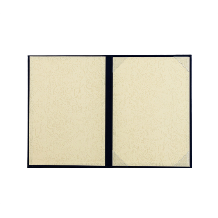 ナカバヤシ 証書ファイル(コーナー後付) 布クロス貼り(スエード調)タイプ A4判 FSS-A4C-B 紺の商品画像3枚目