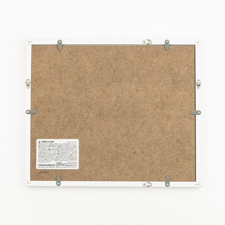 ナカバヤシ 木製写真額／六ツ切／ホワイト F-SW-119-Wの商品画像2枚目