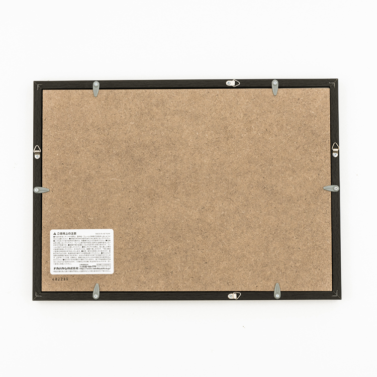 ナカバヤシ 木製写真額／Ｗ六ツ切／ブラック F-SW-120-Dの商品画像2枚目