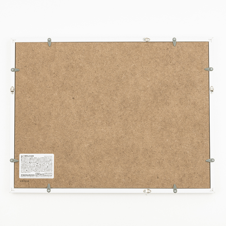 ナカバヤシ 木製写真額／Ｗ四ツ切／ホワイト F-SW-123-Wの商品画像2枚目