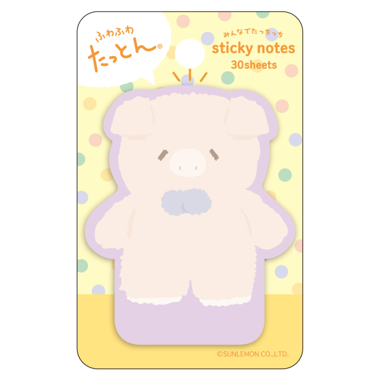 ふわふわたっとん みんなでたっちっち付箋 / ぶた FST-006-6