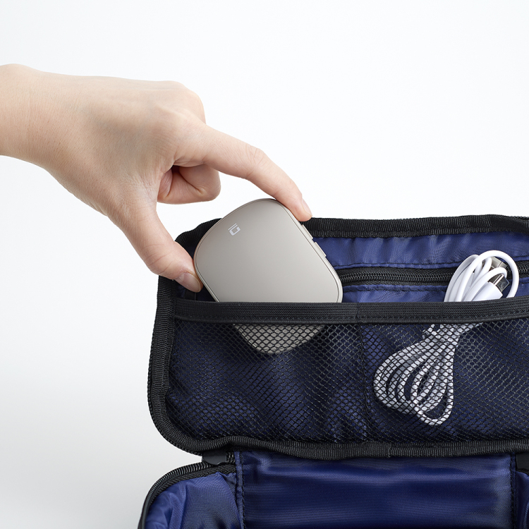 ナカバヤシ 無線充電式スライド静音5ボタンBlueLEDマウス/グレージュ MUS-RKF235GY (tm)の商品画像16枚目