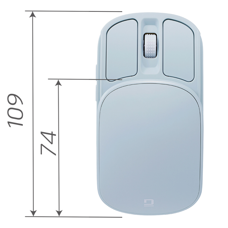 ナカバヤシ 無線充電式スライド静音5ボタンBlueLEDマウス/ミント MUS-RKF235MT (tm)の商品画像3枚目