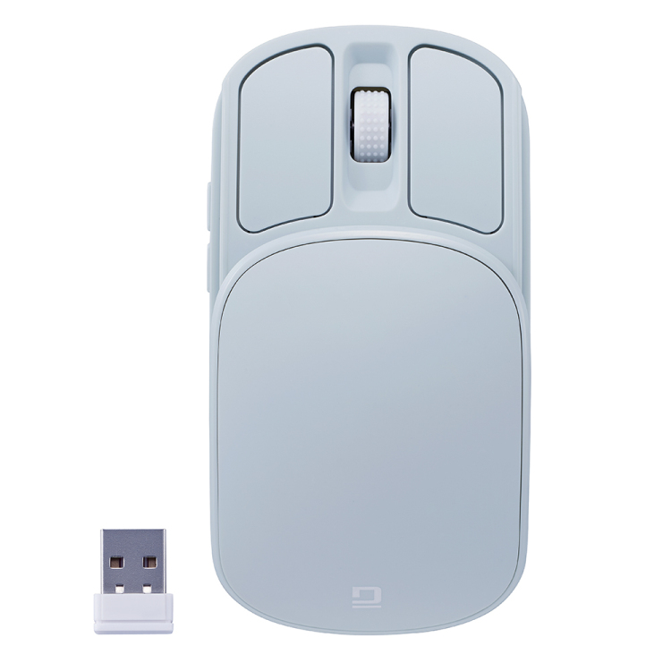 ナカバヤシ 無線充電式スライド静音5ボタンBlueLEDマウス/ミント MUS-RKF235MT (tm)の商品画像5枚目