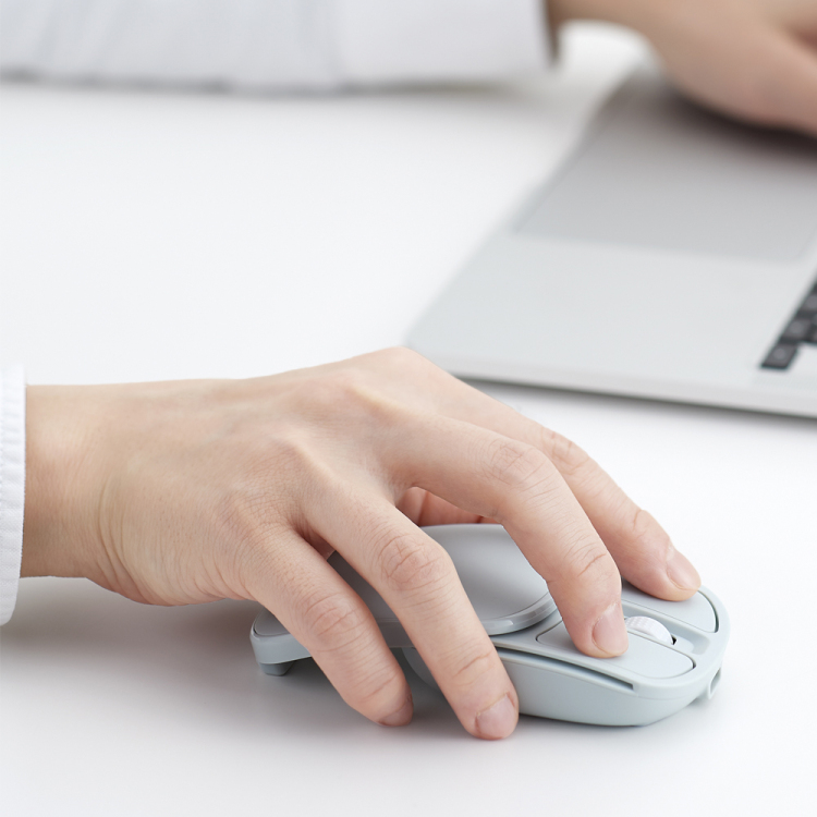 ナカバヤシ 無線充電式スライド静音5ボタンBlueLEDマウス/ミント MUS-RKF235MT (tm)の商品画像15枚目