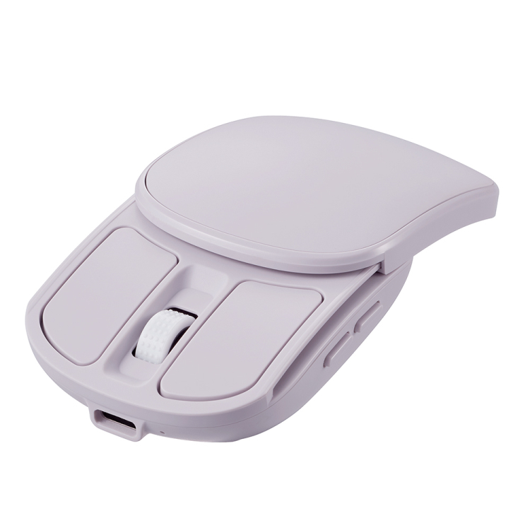 ナカバヤシ 無線充電式スライド静音5ボタンBlueLEDマウス/Sピンク MUS-RKF235P (tm)