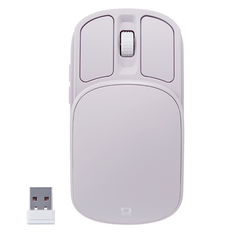 ナカバヤシ 無線充電式スライド静音5ボタンBlueLEDマウス/Sピンク MUS-RKF235P (tm)の商品画像5枚目