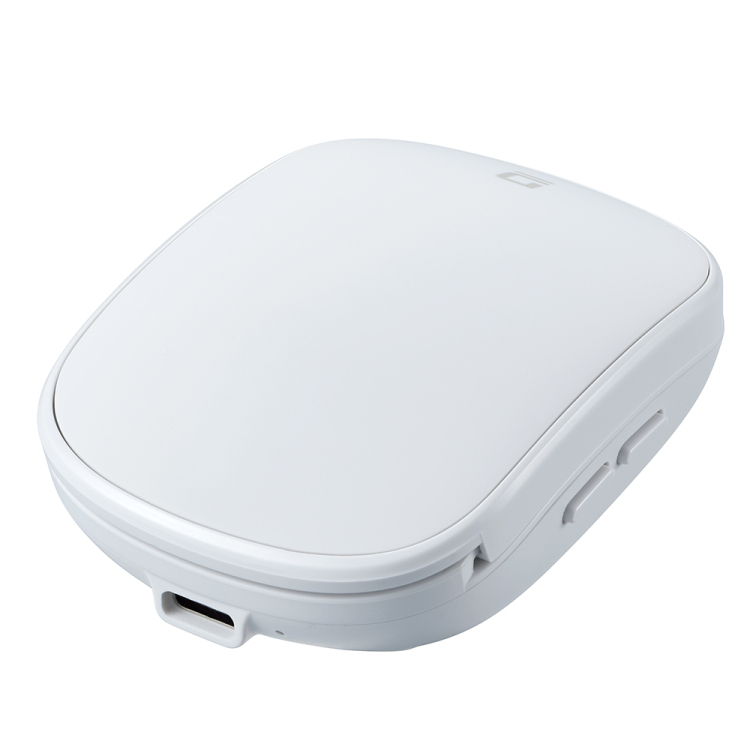 ナカバヤシ 無線充電式スライド静音5ボタンBlueLEDマウス/ホワイト MUS-RKF235W (tm)の商品画像7枚目