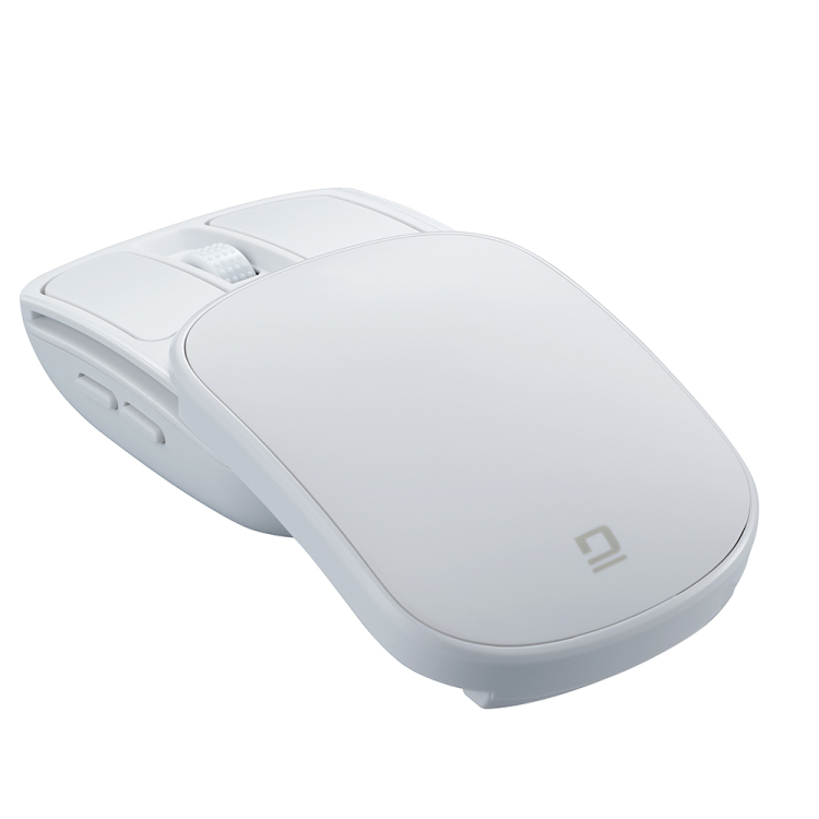 ナカバヤシ 無線充電式スライド静音5ボタンBlueLEDマウス/ホワイト MUS-RKF235W (tm)の商品画像8枚目