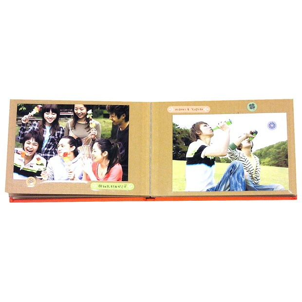 布クロスアルバム Terracotta【テラコッタ】 ナカバヤシ/ブック式フリ-アルバム/L判1段/レッド TER-L1B-110-Rの商品画像6枚目