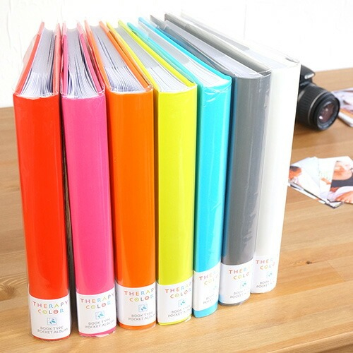 ナカバヤシ セラピーカラー 背丸ブック式 3段ポケットアルバム TCBP-240-PB ピュアブルーの商品画像5枚目