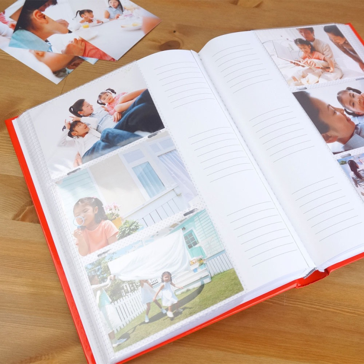 ナカバヤシ セラピーカラー 背丸ブック式 3段ポケットアルバム TCBP-240-PB ピュアブルーの商品画像3枚目