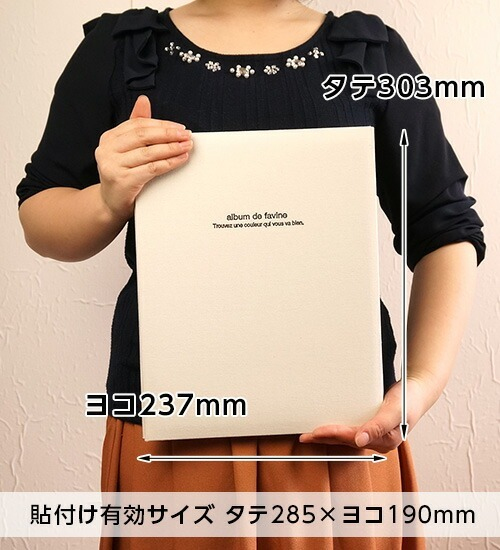 ナカバヤシ 布クロスアルバム de favine【ドゥファビネ】 フエルアルバム A4 アH-A4D-161-Rレッドの商品画像6枚目