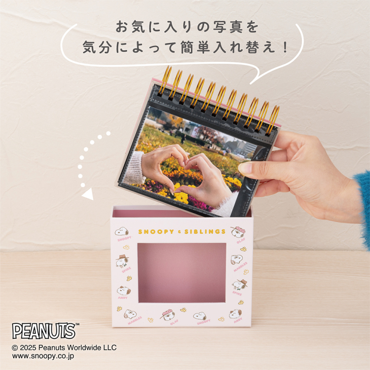 【アルバムの日記念特価】ナカバヤシ フォトランク フレームケースL ピーナッツ スヌーピー ベージュ A-FTPC-209-2の商品画像11枚目