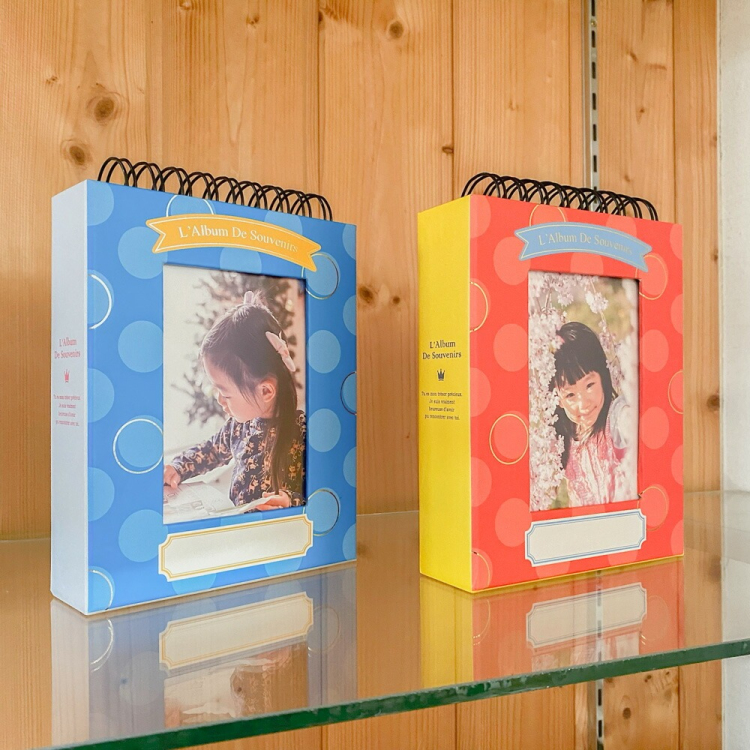 【アルバムの日記念特価】アルバム ナカバヤシ フォトランク フレームケースアルバム タテ型 L判1段60枚 ポケットアルバム A-FTPT-301-B ブルーの商品画像9枚目