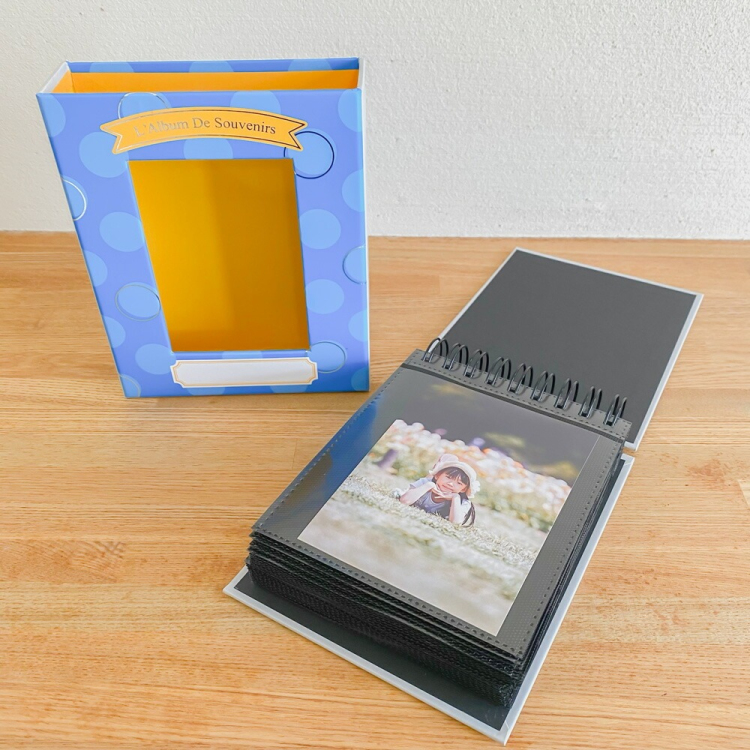 【アルバムの日記念特価】アルバム ナカバヤシ フォトランク フレームケースアルバム タテ型 L判1段60枚 ポケットアルバム A-FTPT-301-B ブルーの商品画像13枚目
